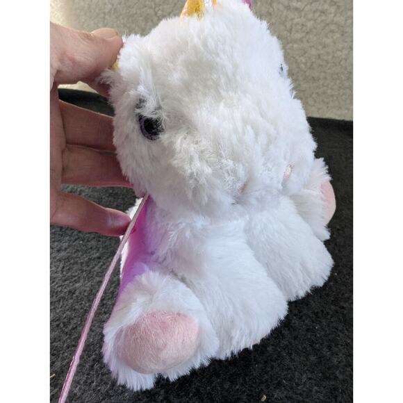 Mattel Barbie Pets Unicorn Plush 7" White Pink Stuffed Animal Toy Just Play 2020 - Picture 5 of 6
